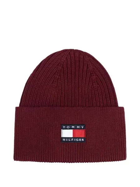 Czapka dziecięca Tommy Hilfiger czerwona