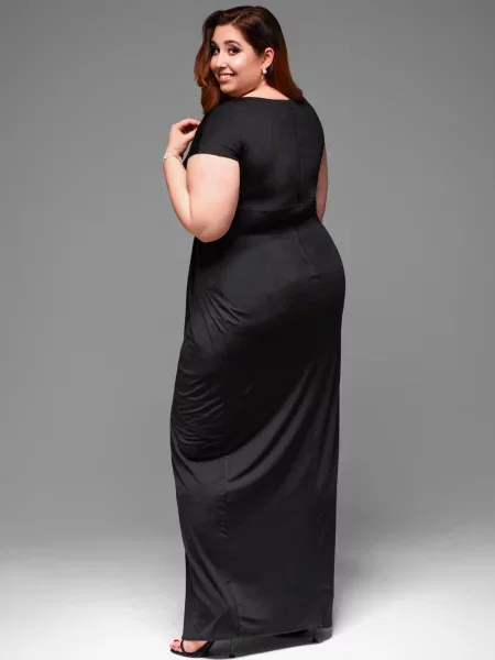 Rochie de seară Edoti de costum negru