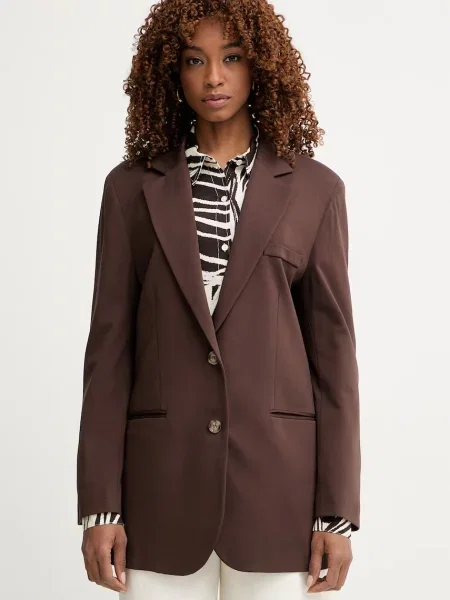 Haveone marynarka jednorzędowa brązowa