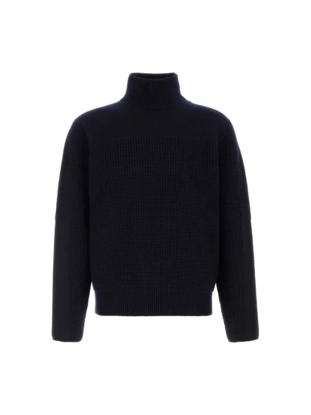 Sweter z golfem Ferragamo z kaszmiru niebieski