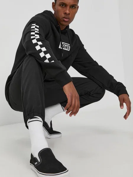 Hanorac cu glugă Vans negru