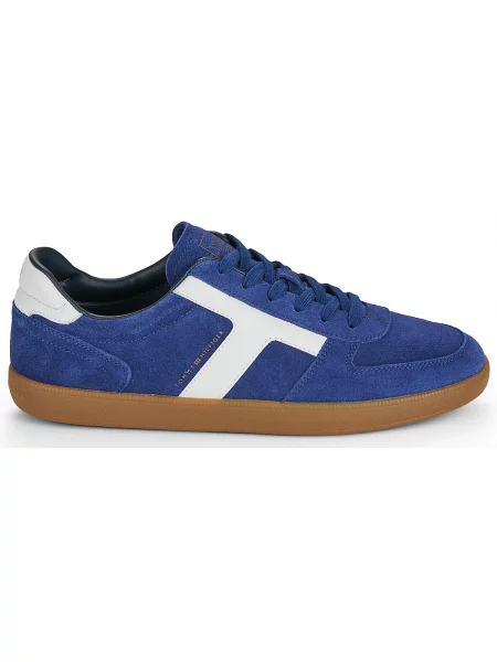 Boty Tommy Hilfiger TH TRIBECA SNEAKER SUEDE bílé
