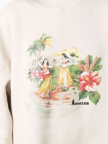 Hanorac Palm Angels cu imagine cu imprimeu tropical