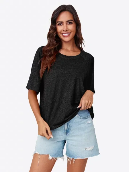 Imily Bela Tricou amestecat negru