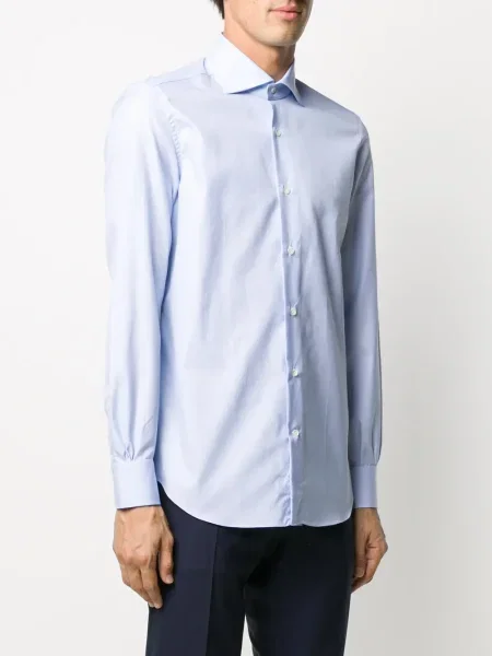 S límcem košile Mazzarelli s pepito vzorem modrá