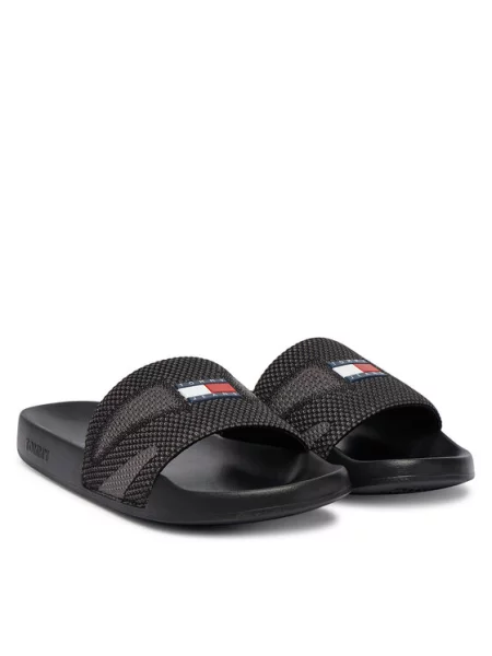 Tommy Jeans Natikači črna