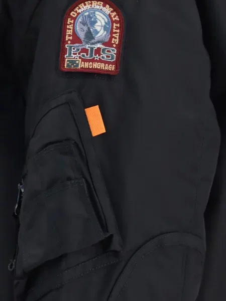 Geacă cu puf Parajumpers cu glugă negru