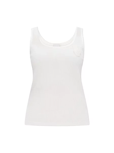 Top Chloe z logo biały