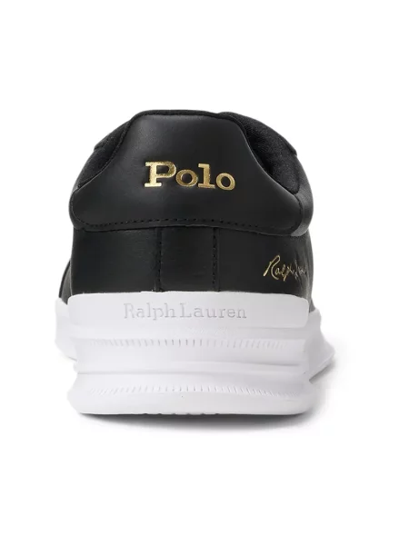 Sneakersy Polo Ralph Lauren skórzane czarne