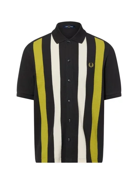 Fred Perry koszulka polo Mężczyźni brązowy|zielony w S zielone