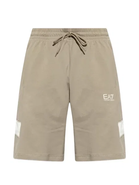 Pantaloni scurți Ea7 Emporio Armani cu imagine cu cordon
