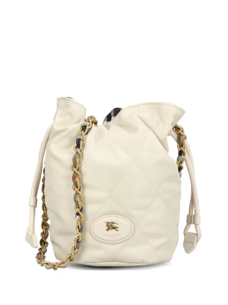 Mini geantă bucket Burberry mini cu autograf