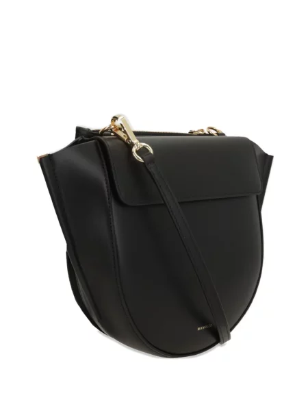 Geanta de piele Wandler din piele negru
