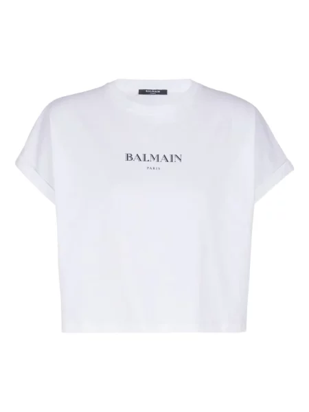 Tricou Balmain cu imagine alb