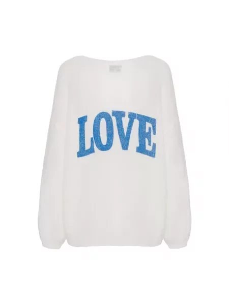Sweter American Dreams wełniany biały