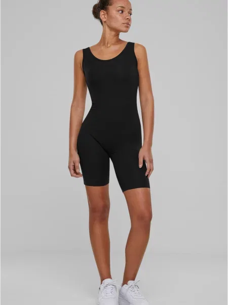 Salopetă Urban Classics din jerseu negru