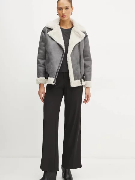 Светр з домішкою вовни Morgan MCHOU легкий MCHOU сірий