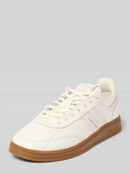 Sneakersy niskie ze skóry naturalnej Tommy Jeans