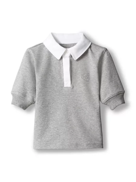 Calvin Klein Jeans ljetna haljina od pamuka s elastanom siva