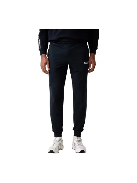 Spodnie dresowe Emporio Armani Ea7 z logo niebieskie