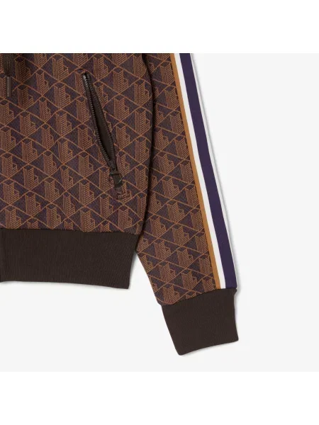 Lacoste толстовка Monogram коричнева