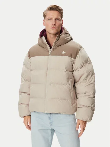 Adidas Kurtka zimowa jasny beżowy