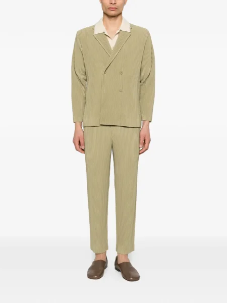 Geacă Homme Plisse Issey Miyake plisată verde