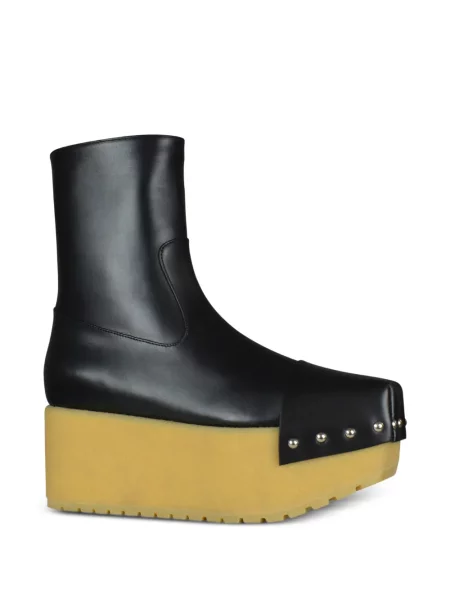 Cizme scurte Moncler cu tepi negru