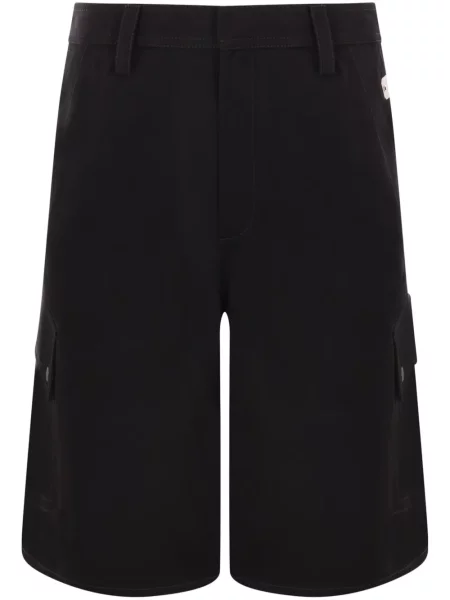 Šortky cargo Off-white s výšivkou bílé