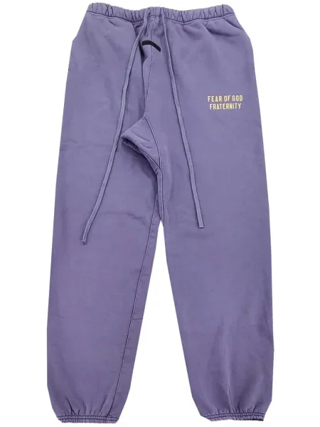 Pantaloni Fear Of God Essentials cu imagine violet