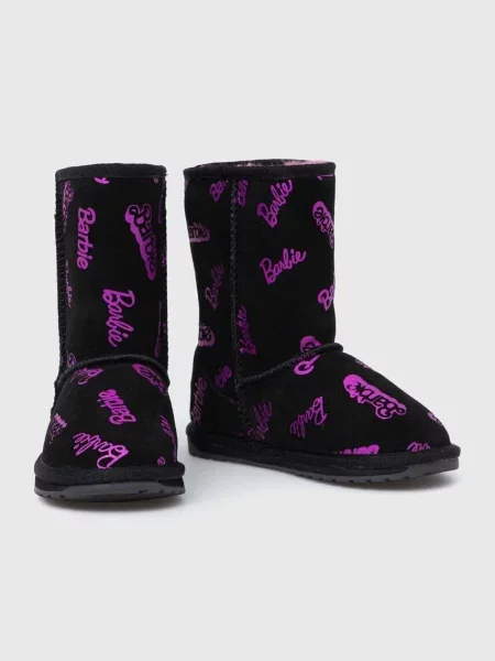 EMU Australia Škornji za sneg Barbie Wallaby Print Lo črna