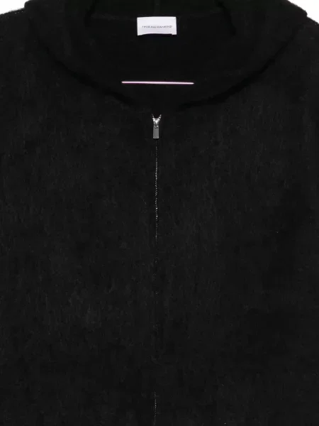 Cardigan 7 For All Mankind cu glugă negru