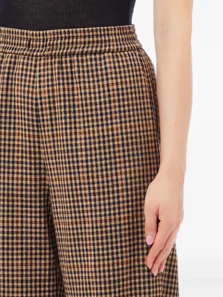 Spodnie Liu Jo w kratkę brązowe