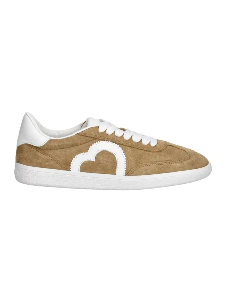 Sneakersy Love Moschino skórzane beżowe