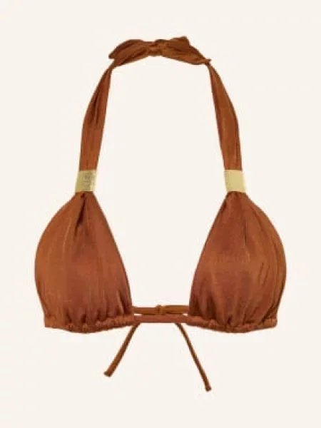 Heidi Klein Trojúhelníkové Bikiny Rust koňaková