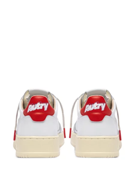 Top Autry din piele alb
