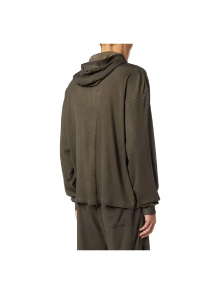 Bluza z kapturem Diesel z kapturem zielona