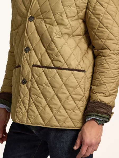 Polo Ralph Lauren Big & Tall Prošívaná Bunda světle hnědá