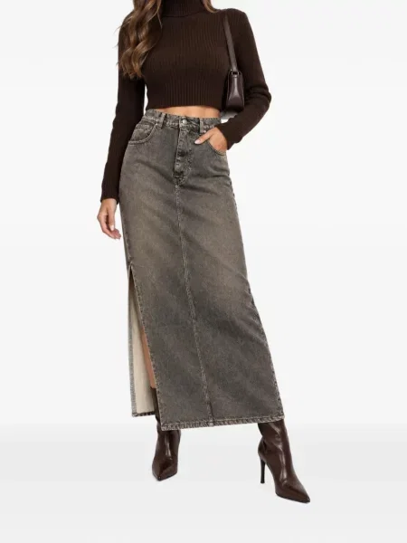 Fustă din denim Archive gri