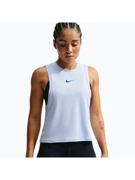 Tricou de antrenament pentru femei Nike Pro hydrogen blue/old royal albastru