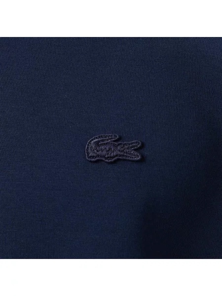Lacoste Bluza Z Okrągłym Dekoltem Relaxed Fit granatowa