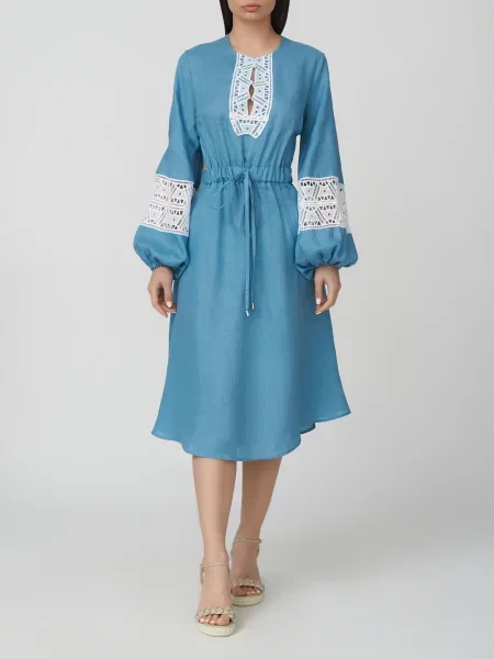 Платье Holy Caftan голубое