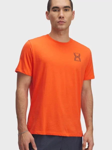 Спортивна футболка Under Armour для бігу помаранчева