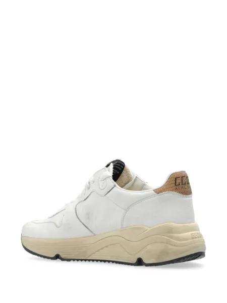 Кожаный бягане топ Golden Goose бяло