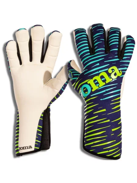 Rękawice bramkarskie unisex Joma GK PANTHER piłkarskie treningowe na rzep niebieskie