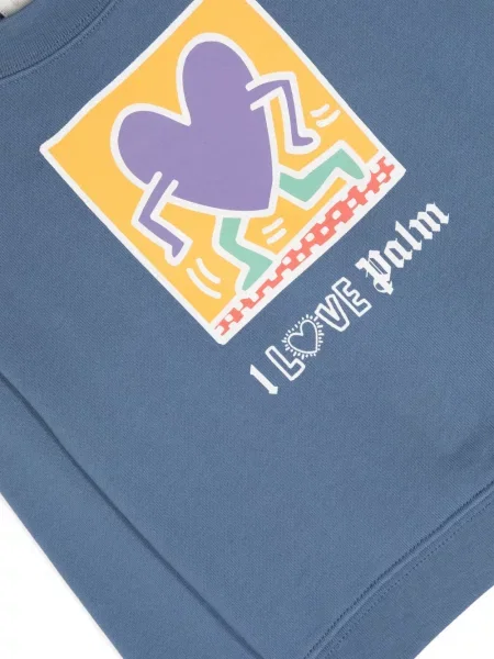 Bluza dziecięca Palm Angels niebieska