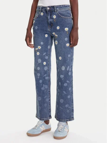 Desigual Blugi Daisys Straight Fit albastru