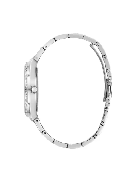 Lniany zegarek Guess szary