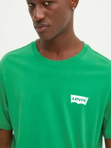 Levi's tričko GRAPHIC CREWNECK zelené