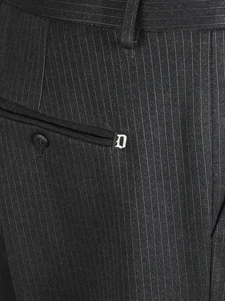 Pantaloni Dondup cu dungi gri